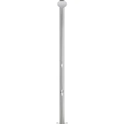 vidaXL Ducha de jardín con base marrón 220 cm acero inoxidable Marrón Hot