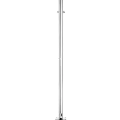 vidaXL Ducha de jardín con base marrón 220 cm acero inoxidable Marrón Hot