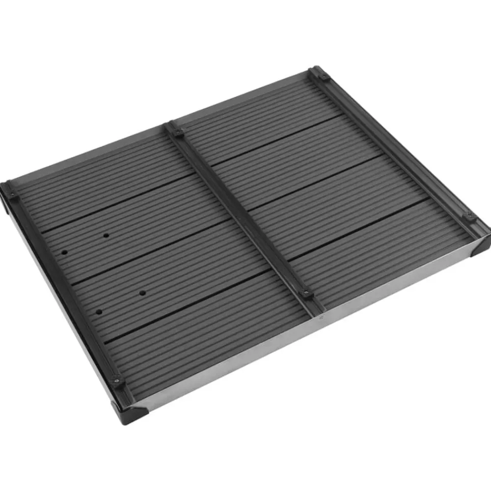 vidaXL Ducha de jardín con base 225 cm acero inoxidable Gris Outlet