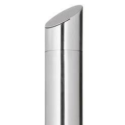 vidaXL Ducha de jardín con base 225 cm acero inoxidable Gris Outlet