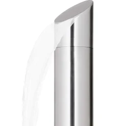 vidaXL Ducha de jardín con base 225 cm acero inoxidable Gris Outlet