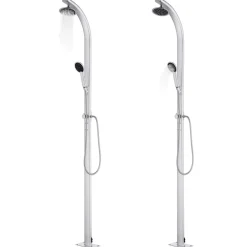 vidaXL Ducha de jardín de aluminio 215 cm Outlet
