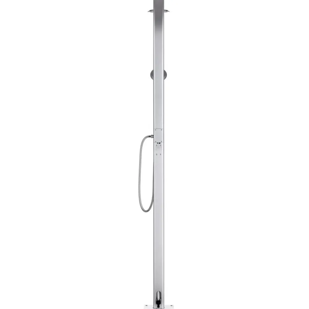 vidaXL Ducha de jardín de aluminio 215 cm Outlet