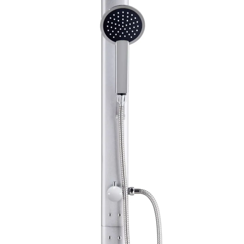 vidaXL Ducha de jardín de aluminio 215 cm Outlet