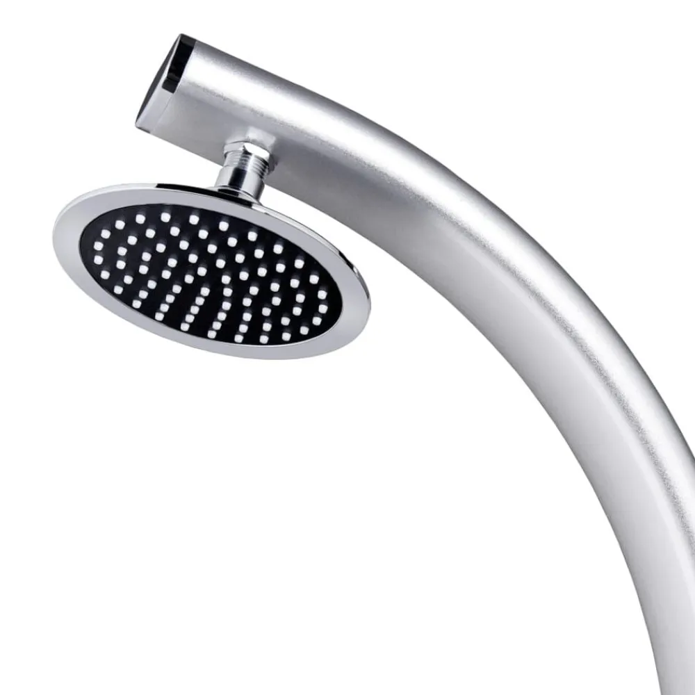 vidaXL Ducha de jardín de aluminio 215 cm Outlet