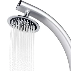 vidaXL Ducha de jardín de aluminio 215 cm Outlet