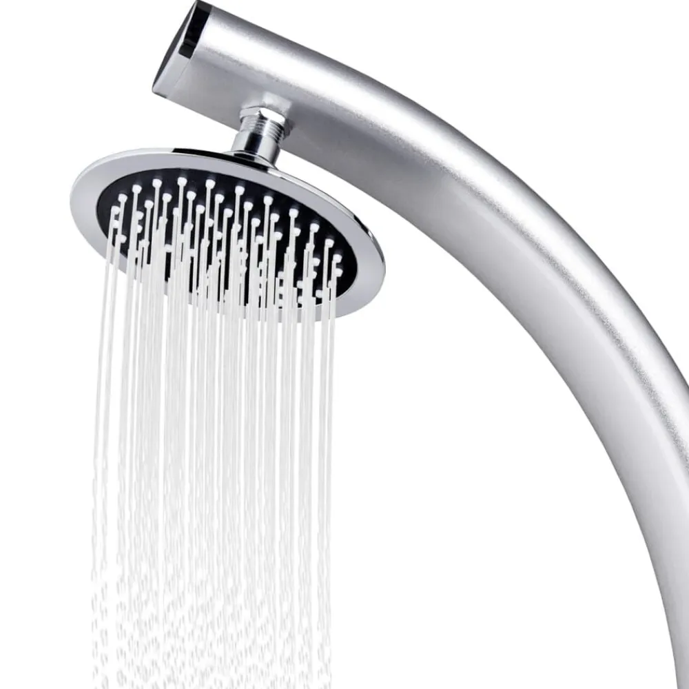 vidaXL Ducha de jardín de aluminio 215 cm Outlet