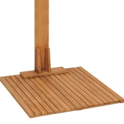 vidaXL Piscina Y Spa-Ducha de jardín de madera maciza de teca 75x75x210 cm
