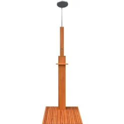 vidaXL Ducha de jardín de madera maciza eucalipto y acero Online