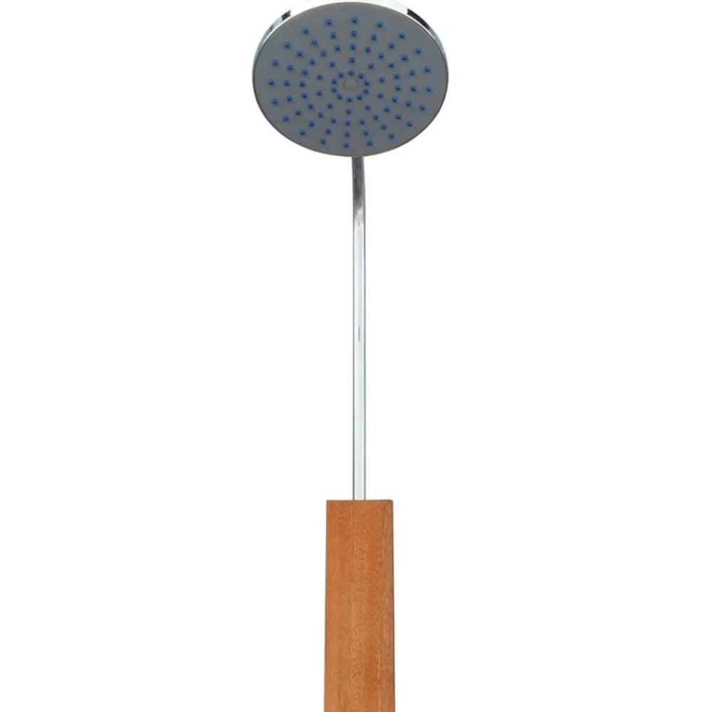 vidaXL Ducha de jardín de madera maciza eucalipto y acero Online