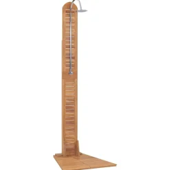 vidaXL Ducha de jardín madera maciza de teca 70x75x204 cm