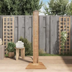 vidaXL Ducha de jardín madera maciza de teca 70x75x204 cm