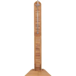 vidaXL Ducha de jardín madera maciza de teca 70x75x204 cm