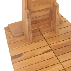 vidaXL Ducha de jardín madera maciza de teca 70x75x204 cm