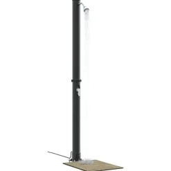 vidaXL Ducha Solar al Aire Libre Negro 217 cm PVC y Aluminio Discount