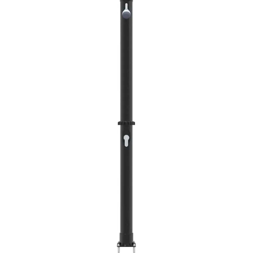 vidaXL Ducha Solar al Aire Libre Negro 217 cm PVC y Aluminio Discount