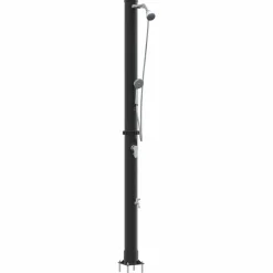 vidaXL Ducha Solar al Aire Libre Negro 217 cm PVC y Aluminio Clearance