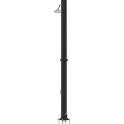 vidaXL Piscina Y Spa-Ducha Solar al Aire Libre Negro 217 cm PVC y Aluminio