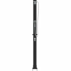 vidaXL Ducha Solar al Aire Libre Negro 217 cm PVC y Aluminio New