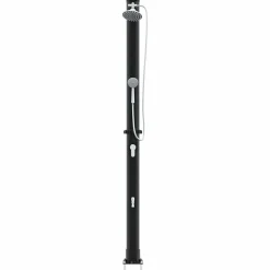 vidaXL Ducha Solar al Aire Libre Negro 217 cm PVC y Aluminio
