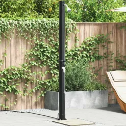 vidaXL Ducha Solar al Aire Libre Negro 217 cm PVC y Aluminio Outlet