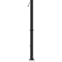 vidaXL Ducha Solar al Aire Libre Negro 217 cm PVC y Aluminio Outlet