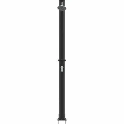 vidaXL Piscina Y Spa-Ducha Solar al Aire Libre Negro 217 cm PVC y Aluminio