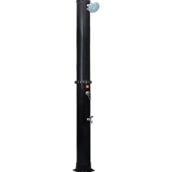 vidaXL Piscina Y Spa-Ducha solar de jardín con alcachofa y grifo 40 L