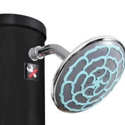vidaXL Piscina Y Spa-Ducha solar de jardín con alcachofa y grifo 40 L