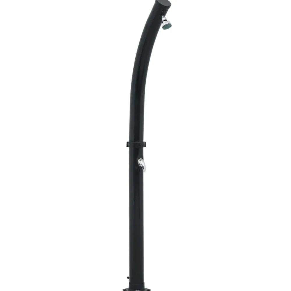 vidaXL Ducha solar negra 214 cm 20 L New