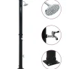 vidaXL Ducha solar negro 220 cm 20 L Outlet
