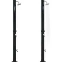 vidaXL Ducha solar negro 220 cm 20 L Outlet