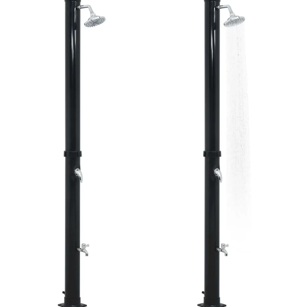 vidaXL Ducha solar negro 220 cm 20 L Outlet