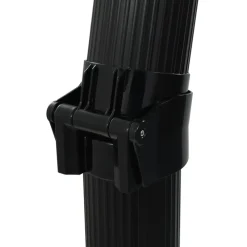 vidaXL Piscina Y Spa-Ducha solar plegable negra 214 cm 23 L