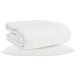 vidaXL Duvet 2 en 1 con almohada 2 pcs Pluma de pato Best