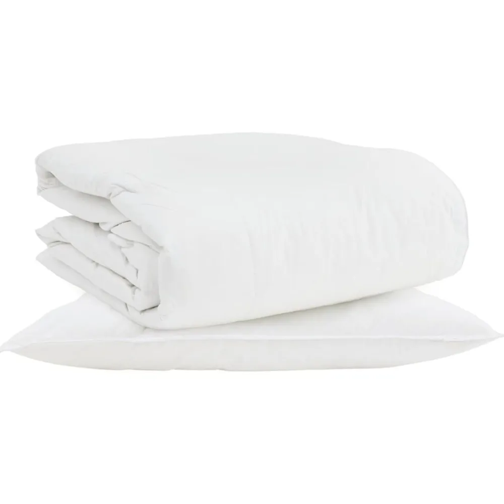 vidaXL Duvet 2 en 1 con almohada 2 pcs Pluma de pato Best