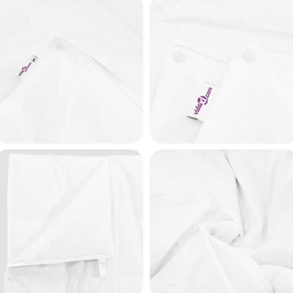 vidaXL Duvet 2 en 1 con almohada 2 pcs Pluma de pato Best