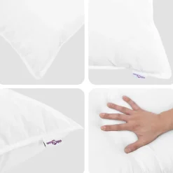 vidaXL Duvet 2 en 1 con almohada 2 pcs Pluma de pato Discount