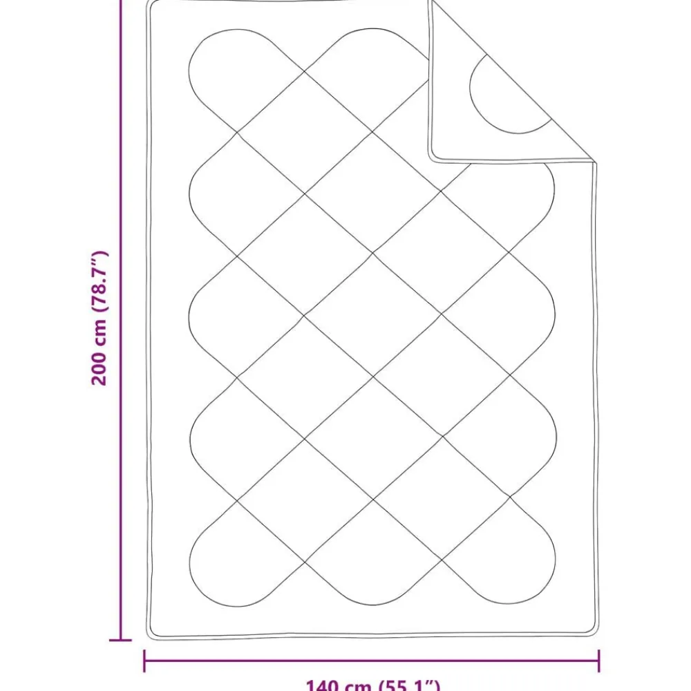 vidaXL Edredón con almohada 2 pcs Microfibra Sale