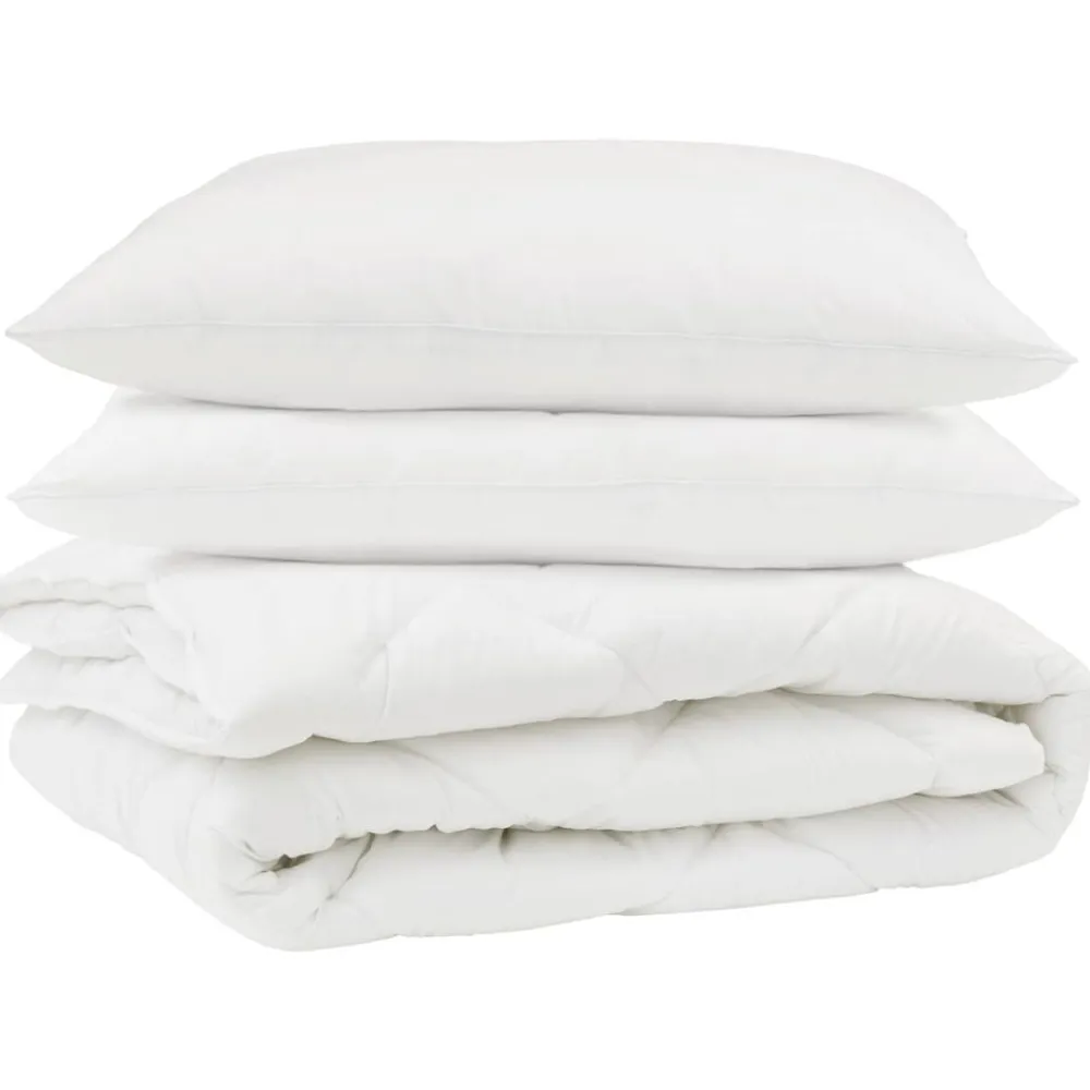 vidaXL Edredón con almohada 3 pcs Microfibra Sale