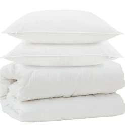 vidaXL Edredón con almohadas con almohada 3 pcs Microfibra Online