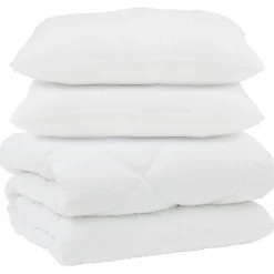 vidaXL Edredón con almohadas 3 pcs Microfibra y Plumas de Pato New