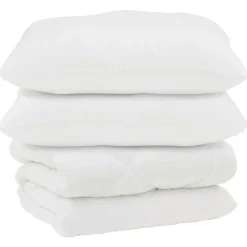 vidaXL Edredón con almohadas 3 pcs Microfibra y Plumas de Pato Discount