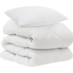 vidaXL Edredón con almohada 2 pcs Microfibra Outlet