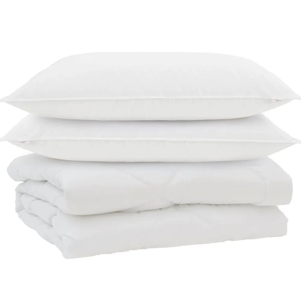 vidaXL Edredón con almohada 3 pcs Microfibra Online