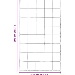 vidaXL Edredón de Invierno 135 x 200 cm Satén y Microfibra Dorado Outlet