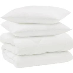 vidaXL Edredón de Invierno con almohada 3 pcs Microfibra New
