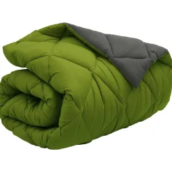vidaXL Edredón de Invierno 135 x 200 cm Microfibra Verde y antracita Online