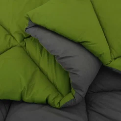 vidaXL Edredón de Invierno 135 x 200 cm Microfibra Verde y antracita Online
