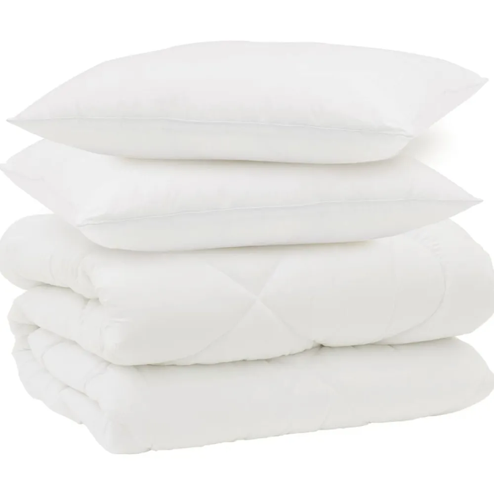 vidaXL Edredón de Invierno con almohada 3 pcs Microfibra Outlet
